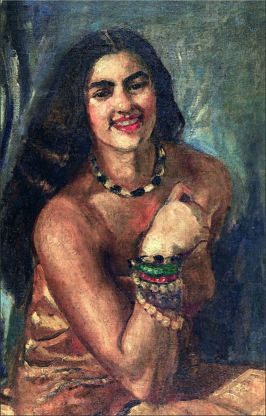 Amrita Sher-Gil's "Self-portrait" on Canvas